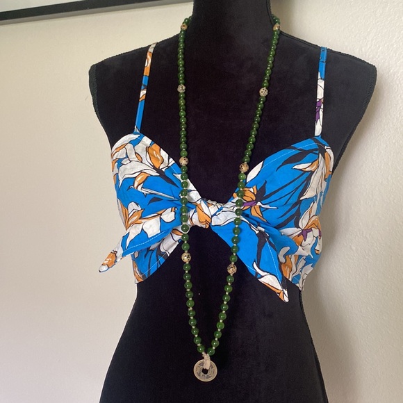 Handmade MoonlightOak Jade and Dalmatian Necklace - Picture 5 of 14